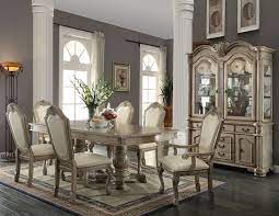 formal dining room set in antique white