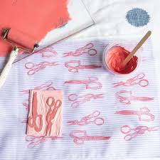 how to block print fabric make your