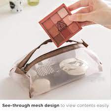 compact toiletries makeup pouch