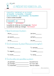 Imprimez cet exercice afin d'apprendre la conjugaison des verbes en -er ! |  MOMES