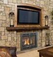 Furnace rated gas fireplace