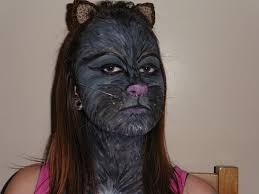 black cat face painting tutorial you