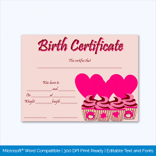 Fillable free printable adoption certificate. 15 Free Birth Certificate Templates Word Psd Customize Print