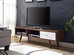 Add a touch style to your living room. Marlon Walnut White Modern Tv Stand Modern Digs