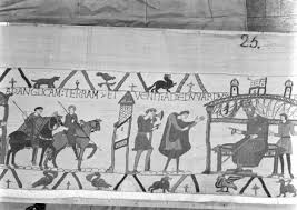 Wer hatte die fäden in der hand? Der Teppich Von Bayeux 23 Szene Harold Kehrt Nach London Zuruck Und Besucht Konig Edward In Westminster Deutsche Digitale Bibliothek