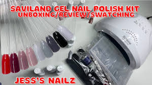 saviland gel nail polish kit unboxing
