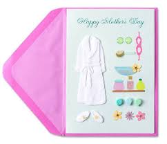Mothers Day Card Handmade Spa Outfit