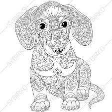 Fun video with coloring of dachshund dog! Pin On Zentangle Art