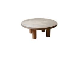 Small Round Oak Coffee Table With