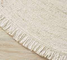 fringed braided round jute rug