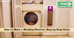 how to move a washing machine step by