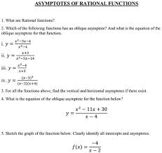 Solved Asymptotes Oerational Functions