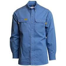 Lapco Gosac7 Fr 7oz Ultra Soft Uniform Shirt Blue