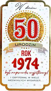 Kartka na 50 Urodziny - Niska cena na Allegro.pl