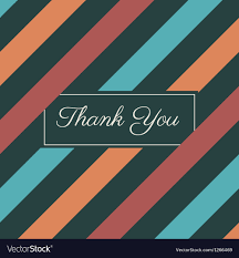 Thank You Card Stripes Background