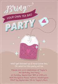 tea party invitations
