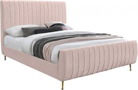 zara pink velvet full bed 1stopbedrooms