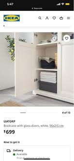 Ikea Liatorp Display Cabinet Bookcase