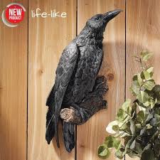 Realistic Raven Sculpture Large Bird