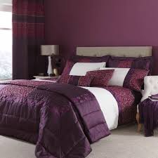 Luxurious Plum Embroided Quilted Damask