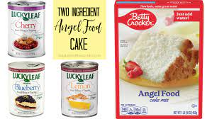 Angel Food Cake Made With Pie Filling gambar png