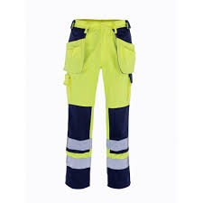 Mascot Trousers Linz 07090 880 Waterproof Breathable Hi Vis Yellow Work Trouser