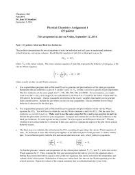 Physical Chemistry Assignment 1 25