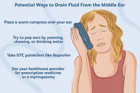 how to drain fluid from the middle ear
