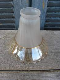 Vintage Peach Re Satin Glass Lamp