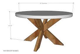 Diy Coffee Table Easy X Base Table