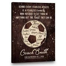 personalized soccer coach gift end of