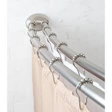 To use a shower curtain, you will definitely need a shower curtain rod. Better Homes Gardens Double Curved Tension Shower Curtain Rod 1 Each Walmart Com Walmart Com