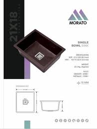morato quartz kitchen sink double