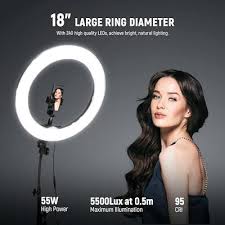 neewer ring light 18inch kit 55w 5600k