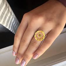 rich 22k gold ring for women