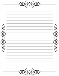 free printable stationery and lined
