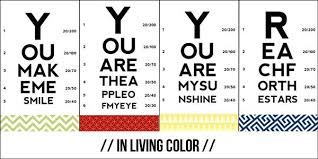 Free Printable Mini Eye Exam Chart Note Cards Eye Chart