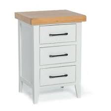 We have a bloomin' lovely range of industrial, french or painted bedside cabinets to choose from, all handmade from oak or reclaimed wood. White Bedside Table Cabinet Nightstand Oak Top 3 Drawers Chatsworth Solid Wood Ebay