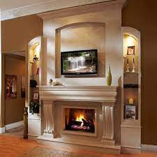 Fireplace Mantel Accents Photos