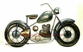 Antique Awesome Bike Wall Decor Size