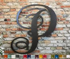 Letter P Metal Wall Art Home Decor