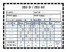 Pbis Check In Check Out Behavior Charts And Reward Ideas