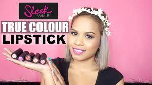 sleek true colour lipsticks review