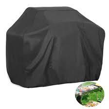 Flr Bbq Grill Cover 74 Inch Black Waterproof Dust Proof Grill Cover Fading Resistant Bbq Grill Covers For Holland Weber Brinkmann Jenn Air And