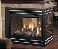 two sided electric fireplace