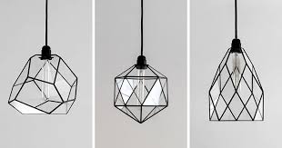 These Delicate And Handmade Pendant Lights Offer A Geometric Shadow