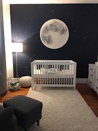 moon mural process nursery baby room