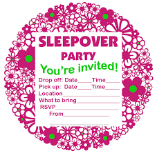 Free Printable Sleepover Party Invitations Hundreds Of Slumber