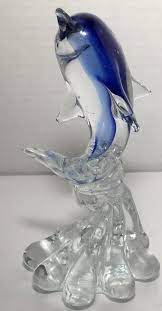 Art Glass Dolphin Porpoise Figurine