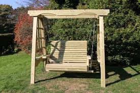 The Cottage Wooden Garden Swing Sits